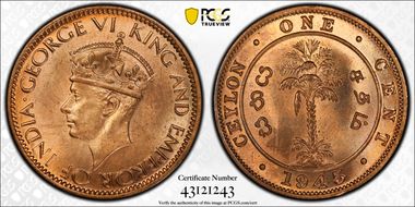 1945 1C MS65RD
