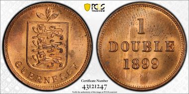 1899-H Double KM-10 MS64RB