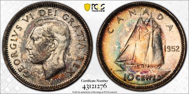 1952 10C MS66