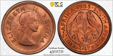 1955 1/4D KM-44 MS65RD