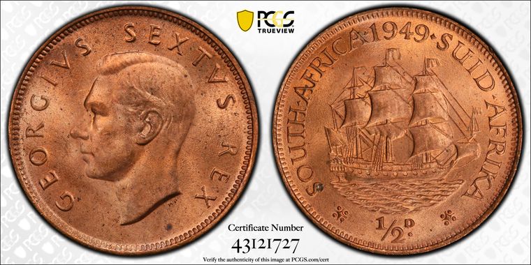 Cert 43121727 - Coin Image