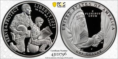 2021-P $1 Nat'l Law Enforcement Mem. PR69DCAM