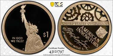 2018-S $1 American Innovation Series  Washington-Signed 1st Patent PR69DCAM