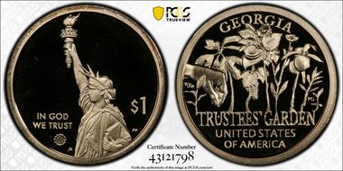 2019-S $1 American Innovation GA Trustees' Garden PR69DCAM