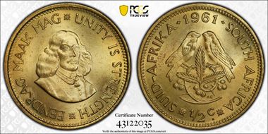 1961 1/2C MS65