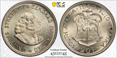 1962 20C Large 2 MS64