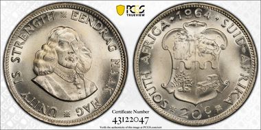 1964 20C KM-61  Ag MS65