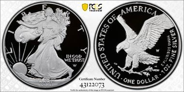 2021-W  $1 Silver Eagle - Type 2 First Strike PR70DCAM