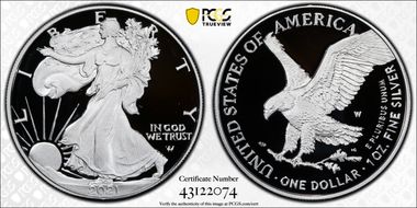2021-W  $1 Silver Eagle - Type 2 First Strike PR69DCAM