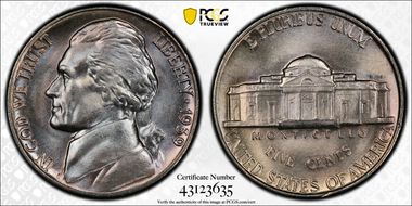 1939 5C QDR FS-802, Rev. of 1940 MS68FS