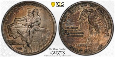 1925 50C Stone Mountain XF45