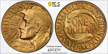 1915-S G$1 Panama-Pacific MS64