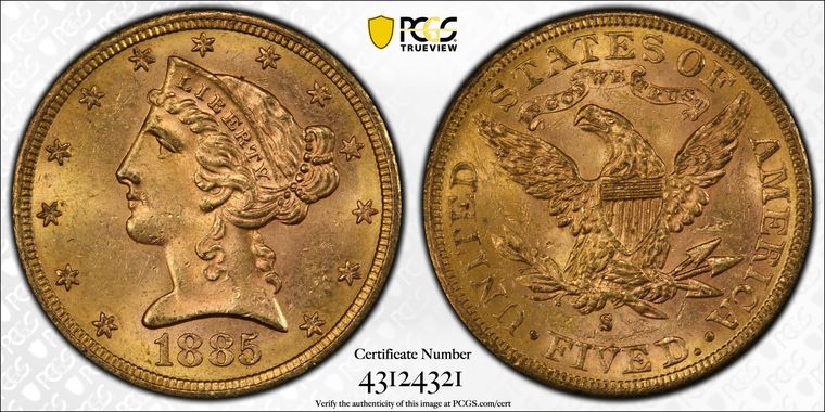 Cert 43124321 - Coin Image