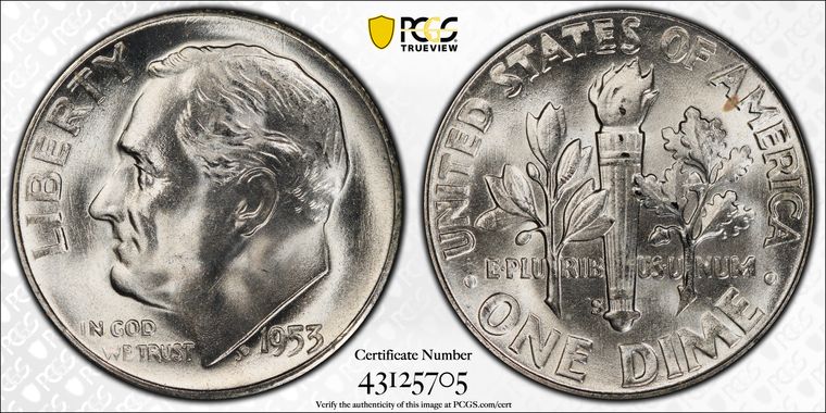 Cert 43125705 - Coin Image