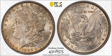 1886 $1 MS63