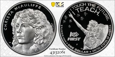 2021-P $1 Christa McAuliffe PR69DCAM
