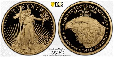 2021-W $10 Gold Eagle - Type 2 First Strike PR70DCAM