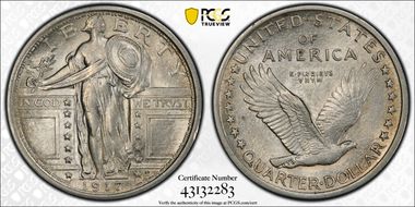 1917 25C Type 1 AU58FH