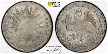 1860-Oa AE 8 R Oa04  Eagle of 1859-60 MS64