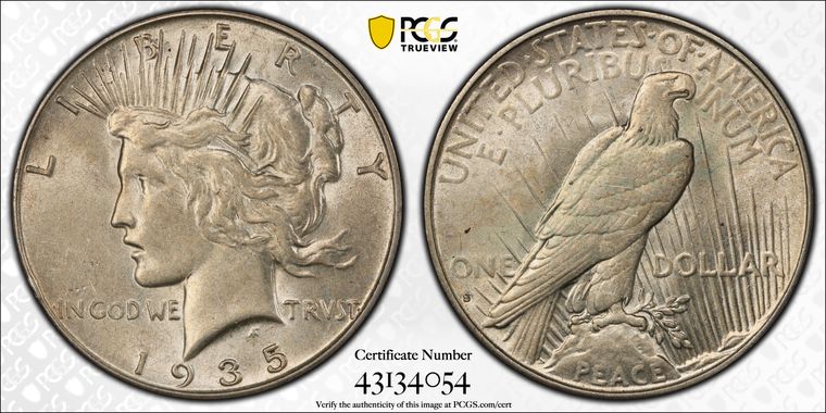 Cert 43134054 - Coin Image