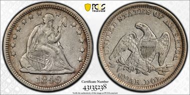 1849 25C VF30