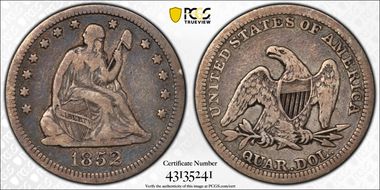 1852 25C VF20