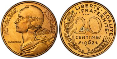 1962 P20C GEM-56.EP Essai Piefort SP63