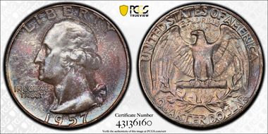 1957 25C MS67