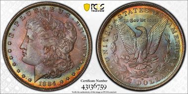 1884-O $1 MS67