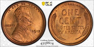 1913 1C MS65RD