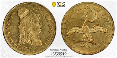 1795 $5 Small Eagle MS61