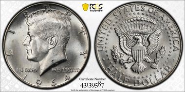 1964-D 50C QDO, FS-105 MS65