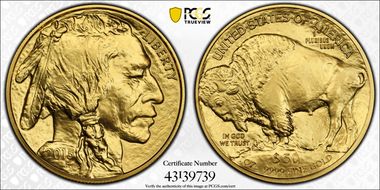 2015 $50 American Buffalo .9999 Fine Gold MS70