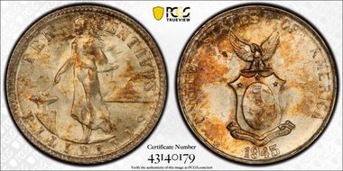 1945-D/D 10C Allen 9.05a MS66