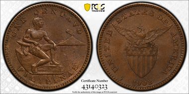 1908-S/S 1C Allen-2.06a, FS-501 MS64BN