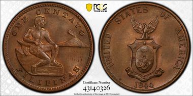 1944-S 1C Allen-3.06a DDO MS64BN