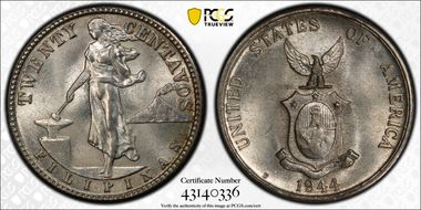 1944-D/S 20C Allen-12.04a MS65