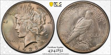 1935-S $1 MS65