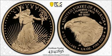 2021-W $10 Gold Eagle - Type 2 First Strike PR70DCAM