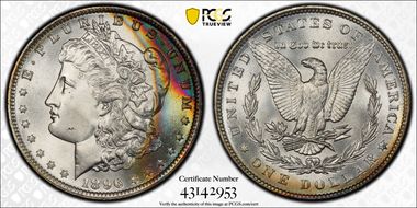 1896 $1 MS67+