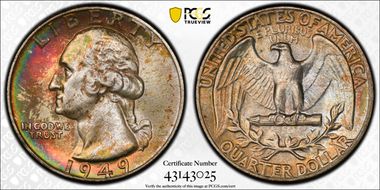 1949 25C MS67