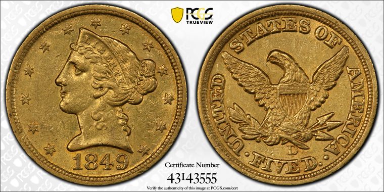 Cert 43143555 - Coin Image