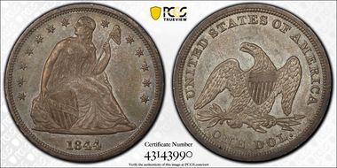 1844 $1 AU55