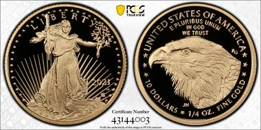 2021-W $10 Gold Eagle - Type 2 First Strike PR70DCAM
