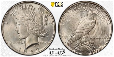 1927-D $1 MS64