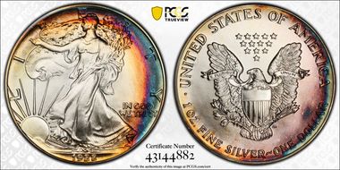 1988 $1 Silver Eagle MS67