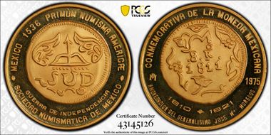1975-Mo Medal Numismatic Society Au 1811 8R SUD SP68