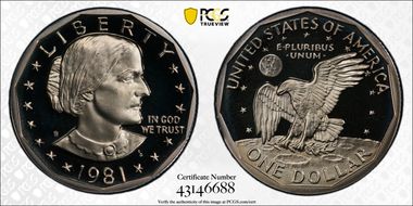 1981-S SBA$1 Type 2 PR69DCAM