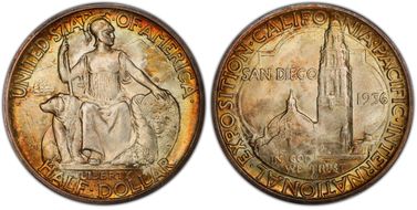 1936-D 50C San Diego MS66