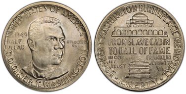 1949-D 50C Booker T. Washington MS66